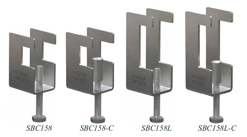 Badger SBC158 Seismic Steel Beam Clamp Products
