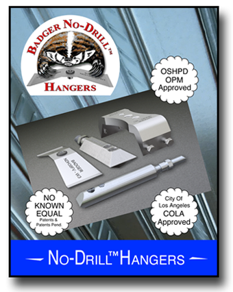 Download No Drill Metal Deck Hanger Specification Sheets