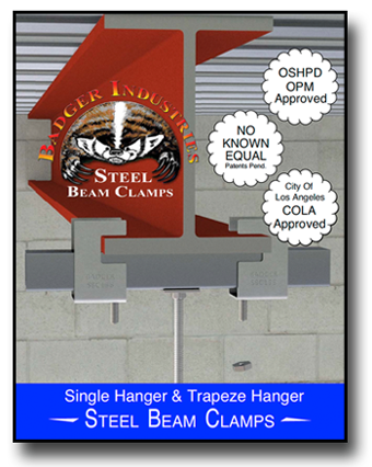 Download Badger Steel Beam Clamp Specification Sheets